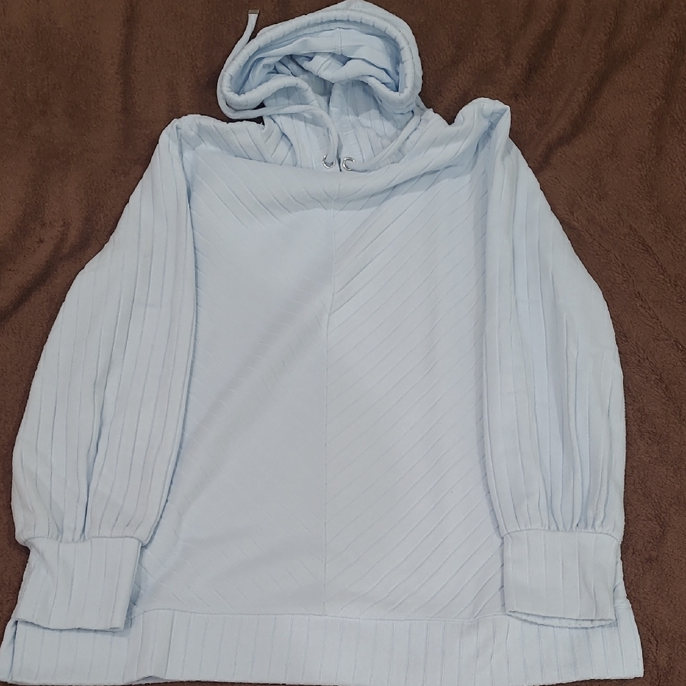 Nine West Sky Blue Hooded Top